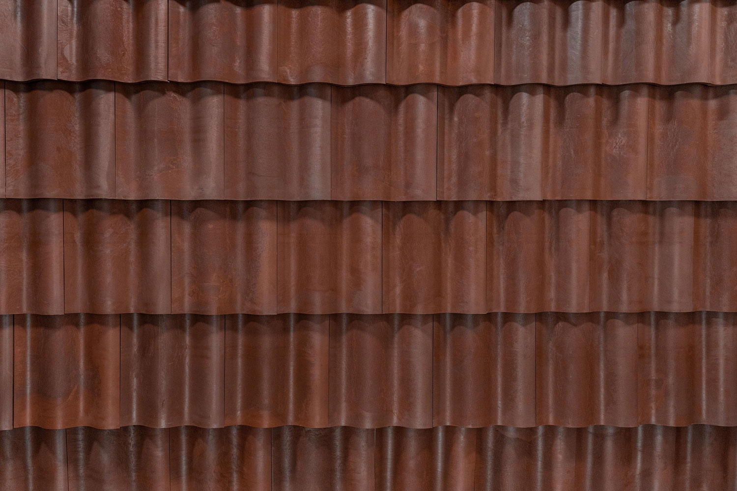 Brava Spanish Barrel Tile Terra Cotta Brown Swatch